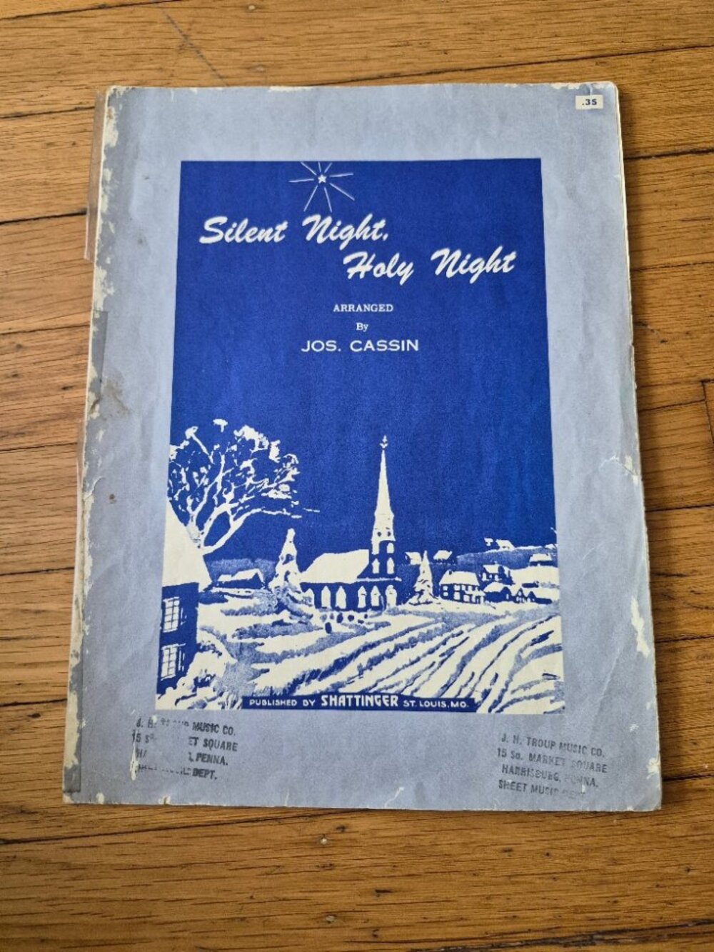 Vintage Sheet Music-Silent Night, Holy Night